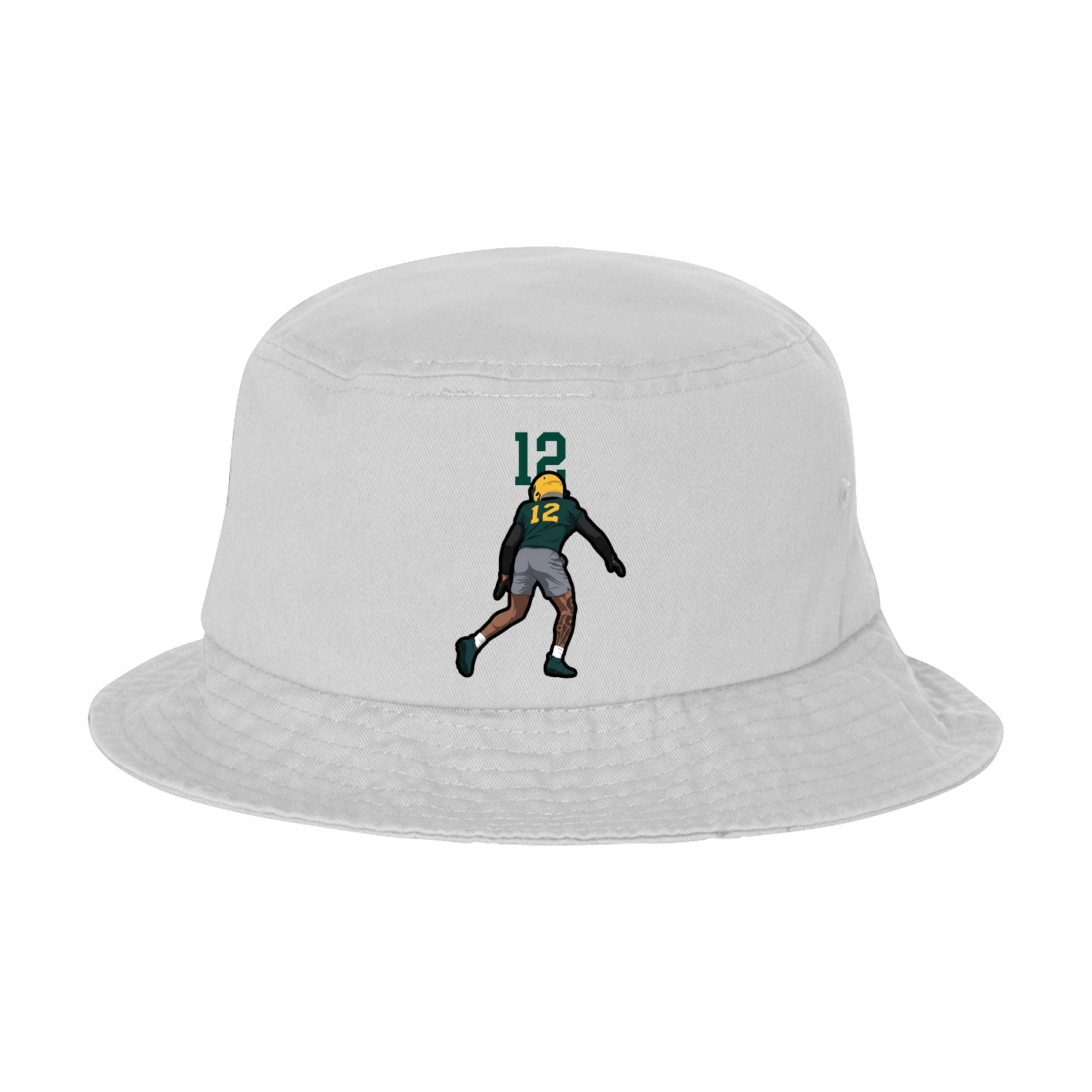 Bucket Cap — Number Top in White