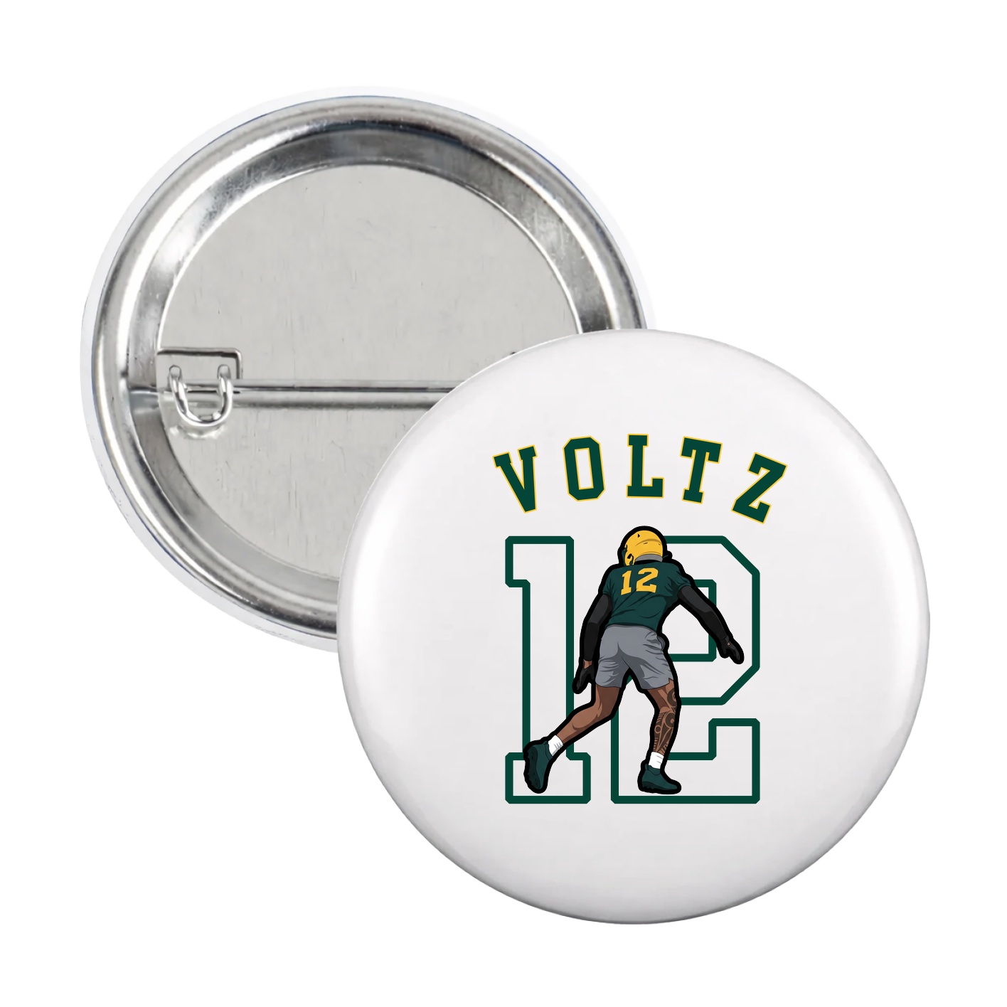 Game Day Button — Shirsey Arch in White