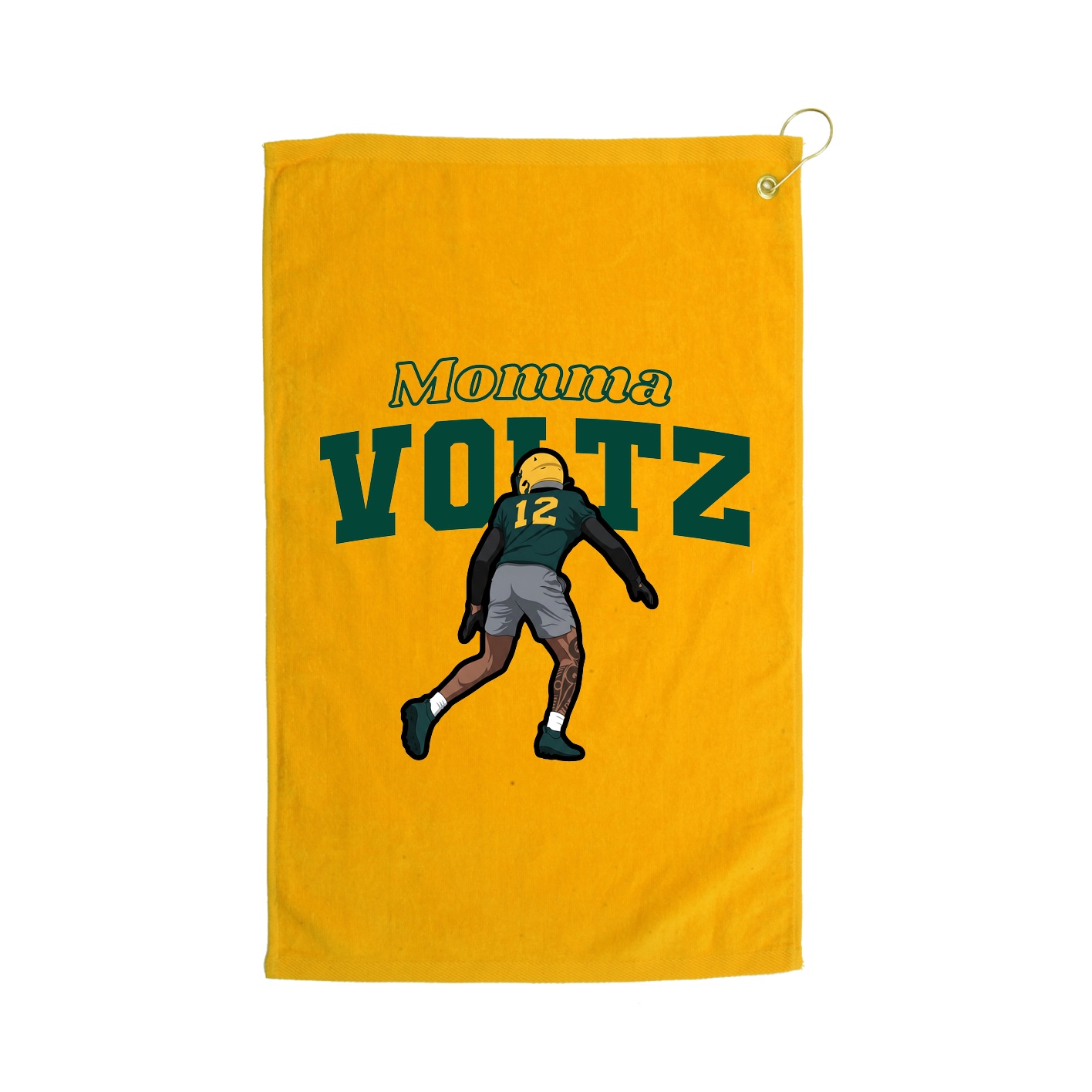 Golf Towel — Mothers Day Block in Gold