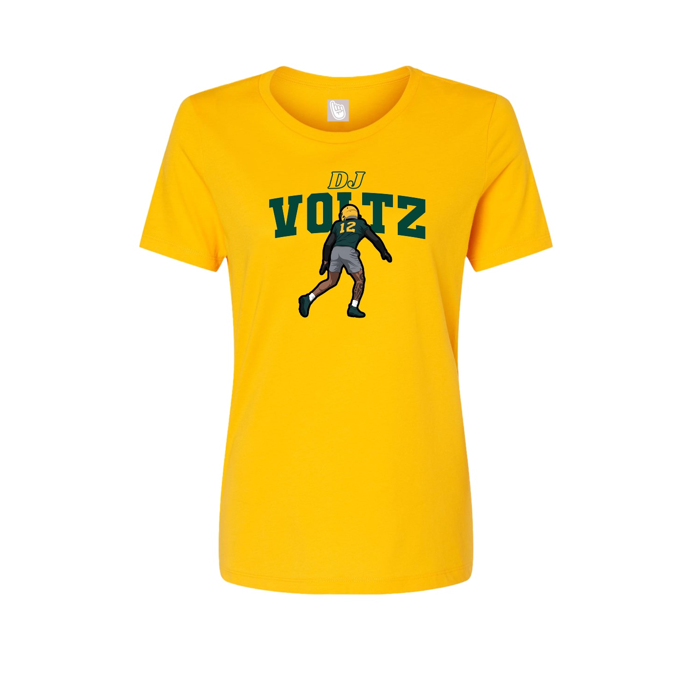 Womens Tee — Name Arch in Gold