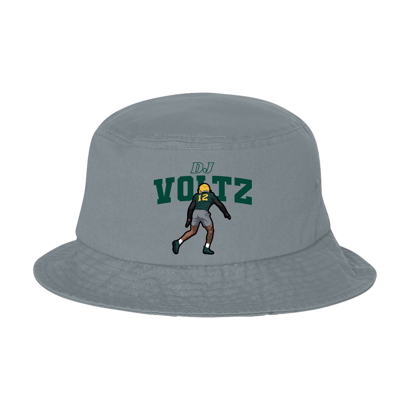 Bucket Cap — Name Arch in Grey