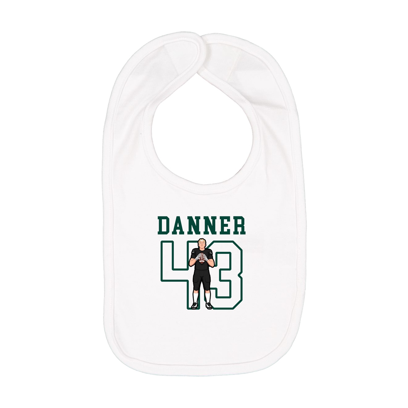 Infant Bib — Shirsey in White