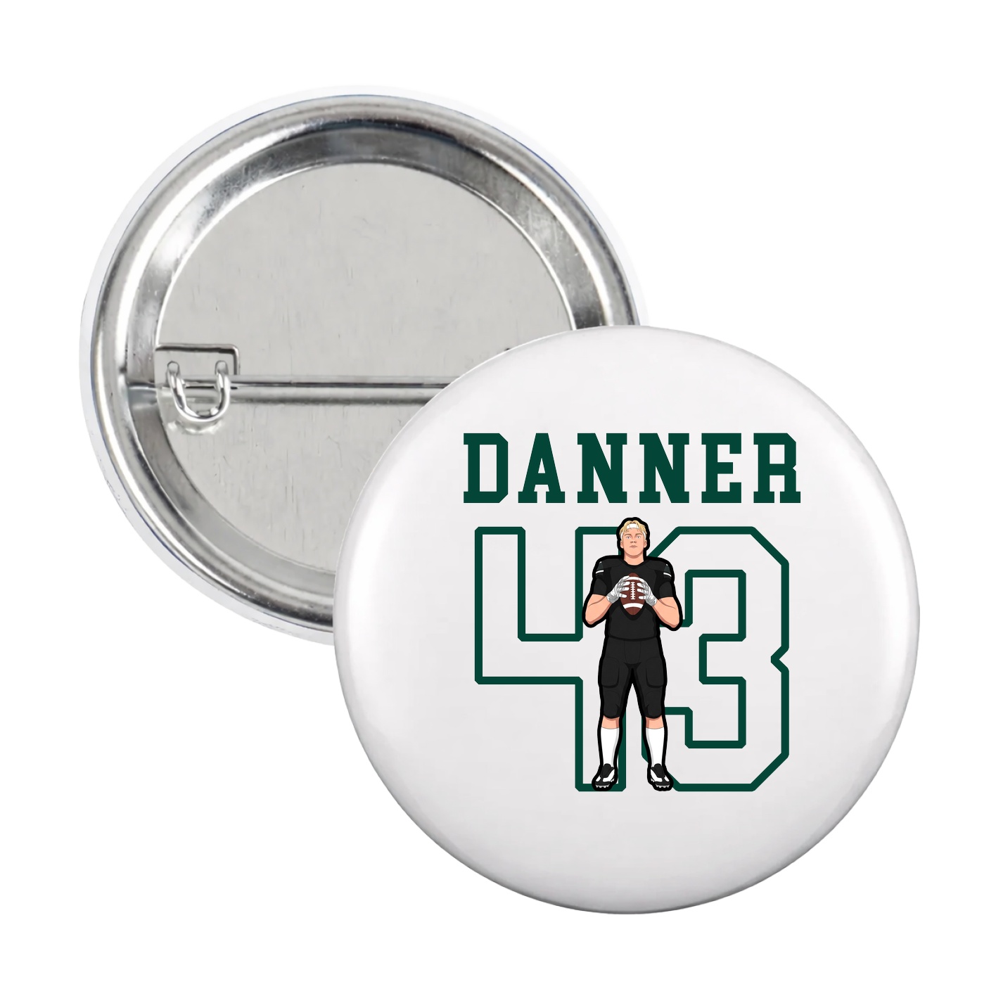 Game Day Button — Shirsey in White