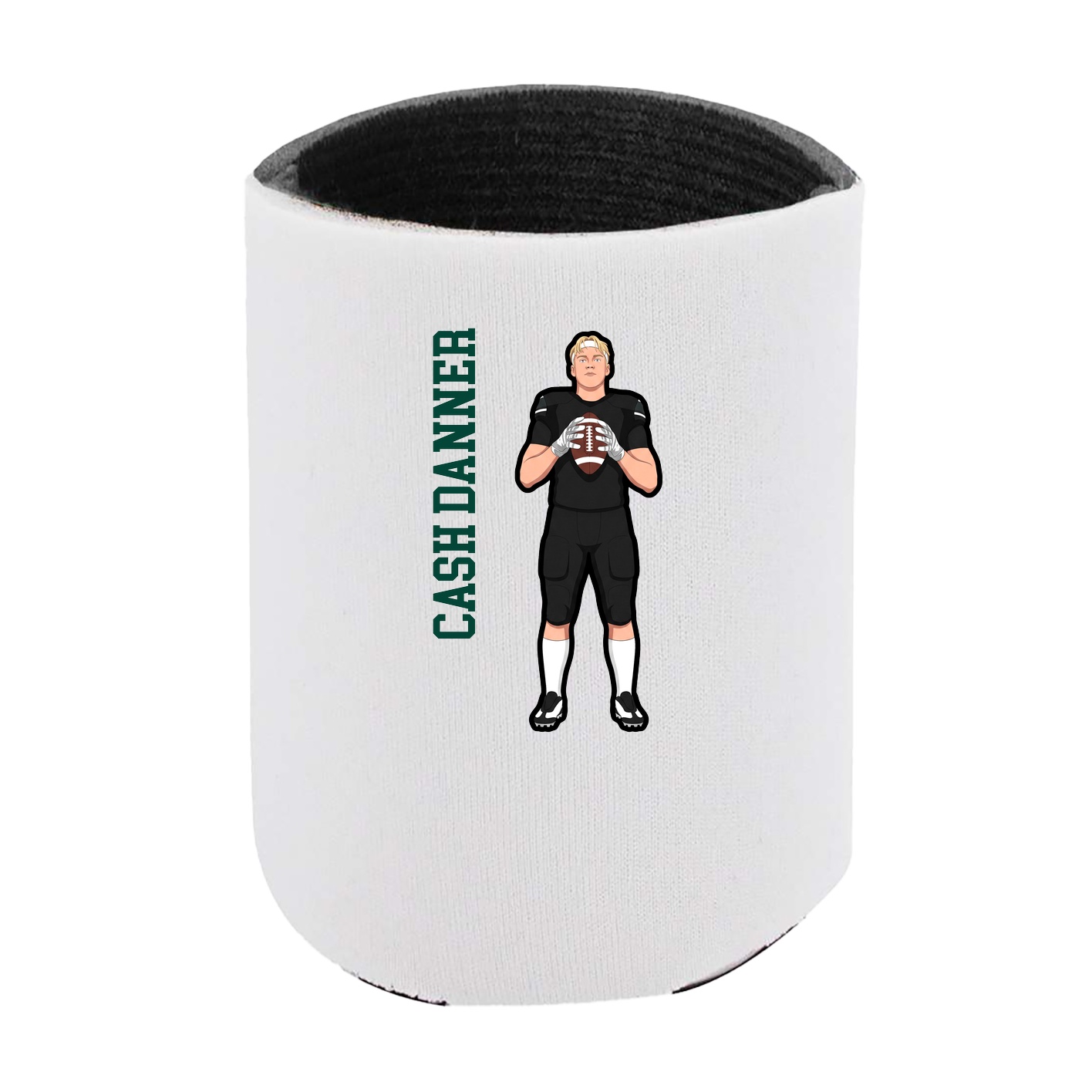 Can Holder — Name Vertical in White