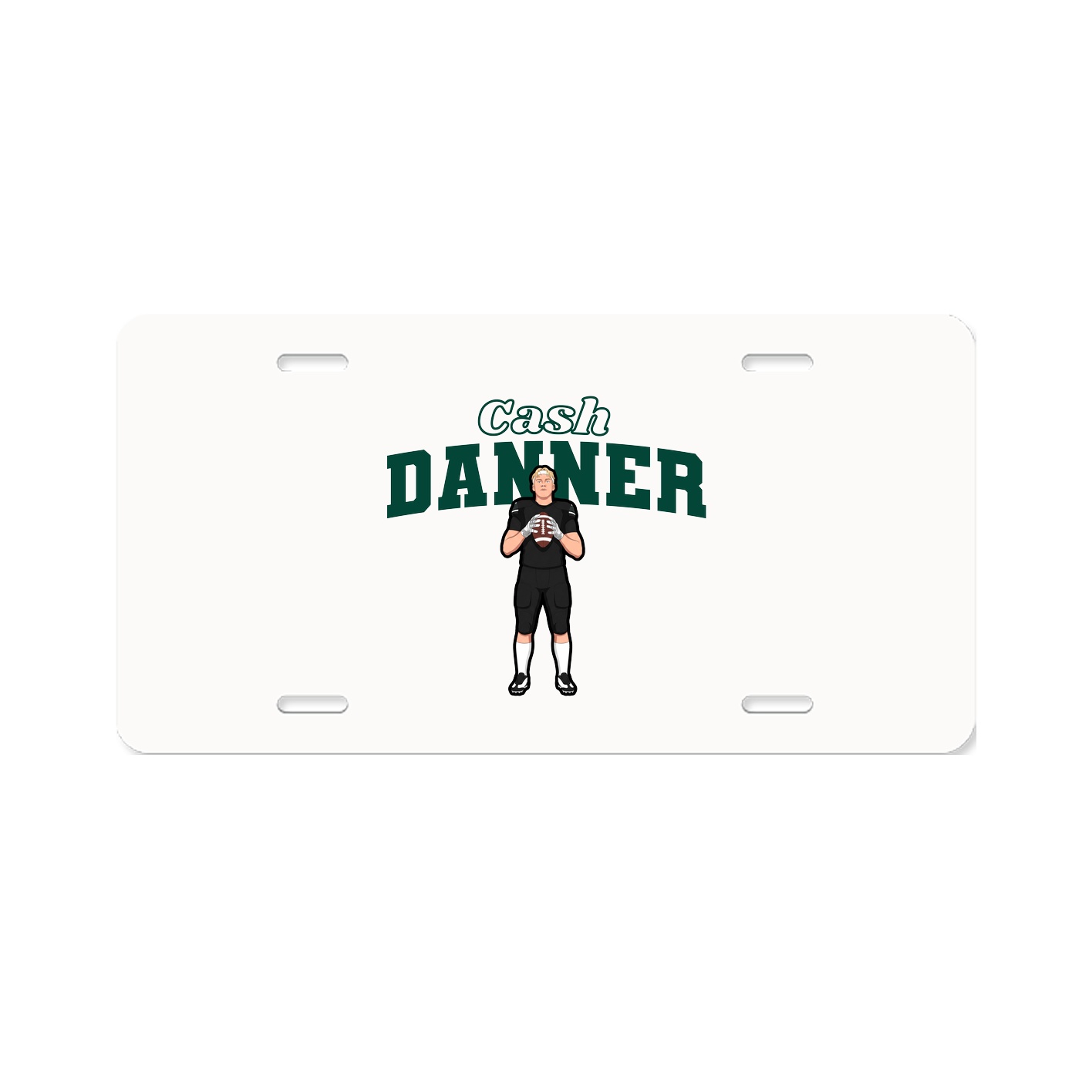 License Plate — Name Arch in Classic
