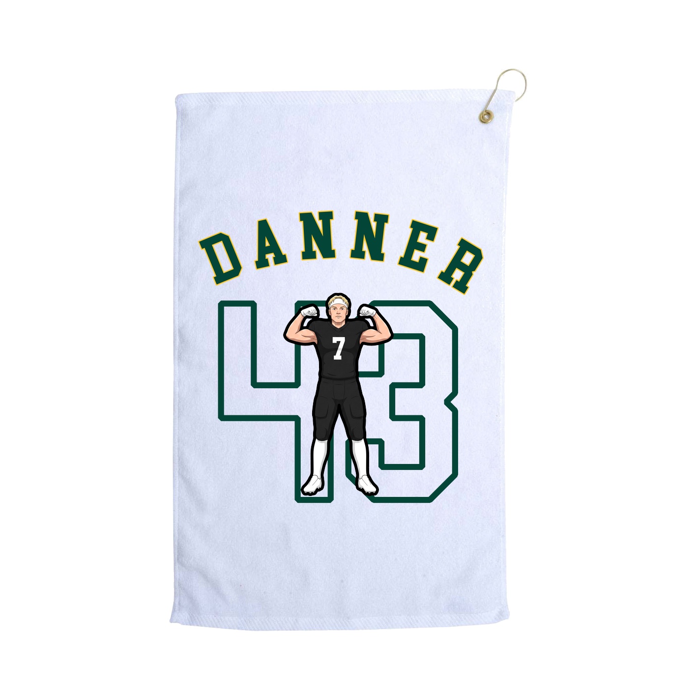 Golf Towel — Shirsey Arch in White