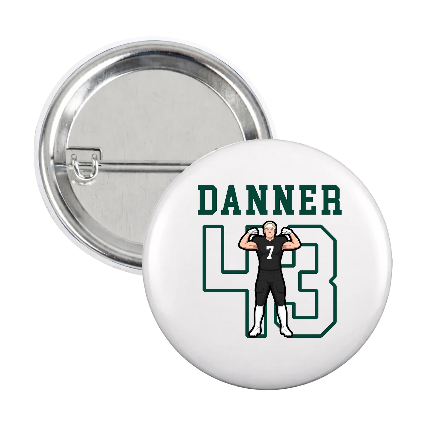 Game Day Button — Shirsey in White