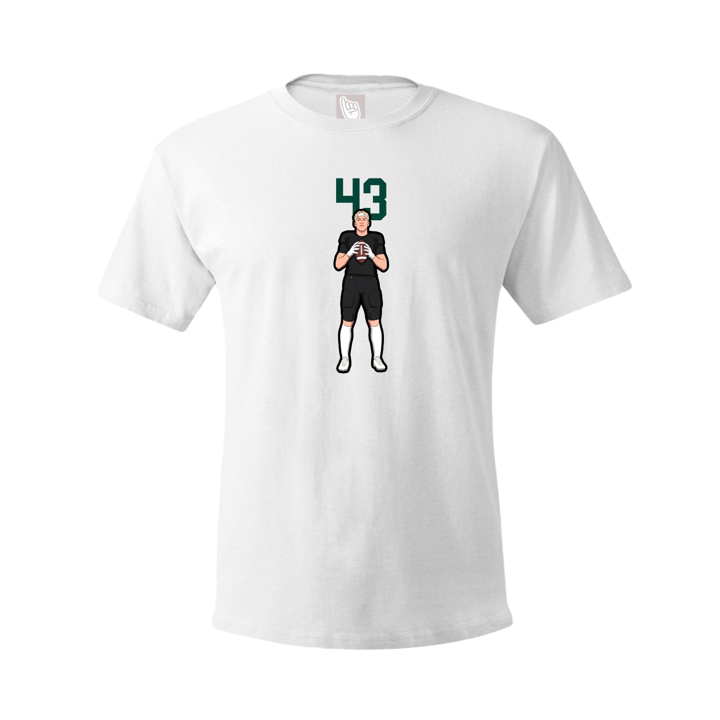 Tee — Number Top in White