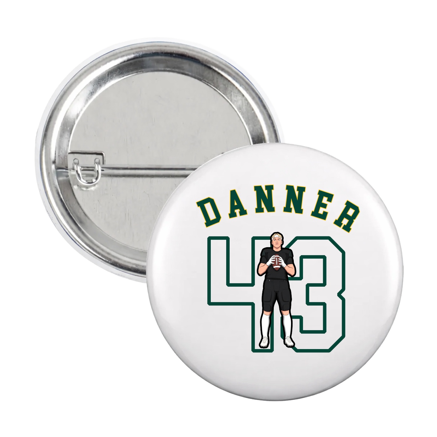 Game Day Button — Shirsey Arch in White