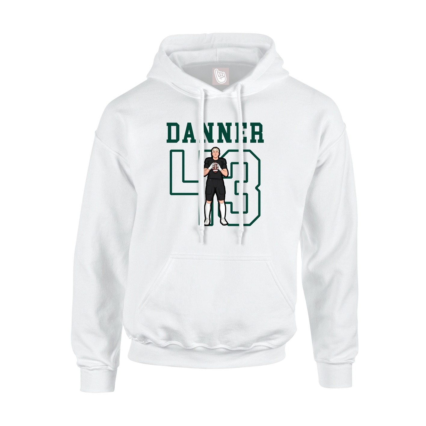 Hoodie — Shirsey in White