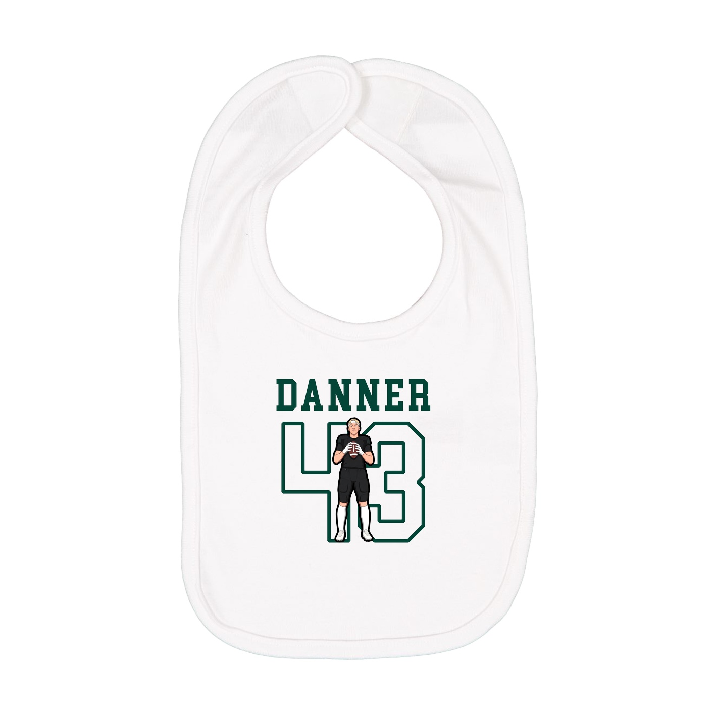 Infant Bib — Shirsey in White