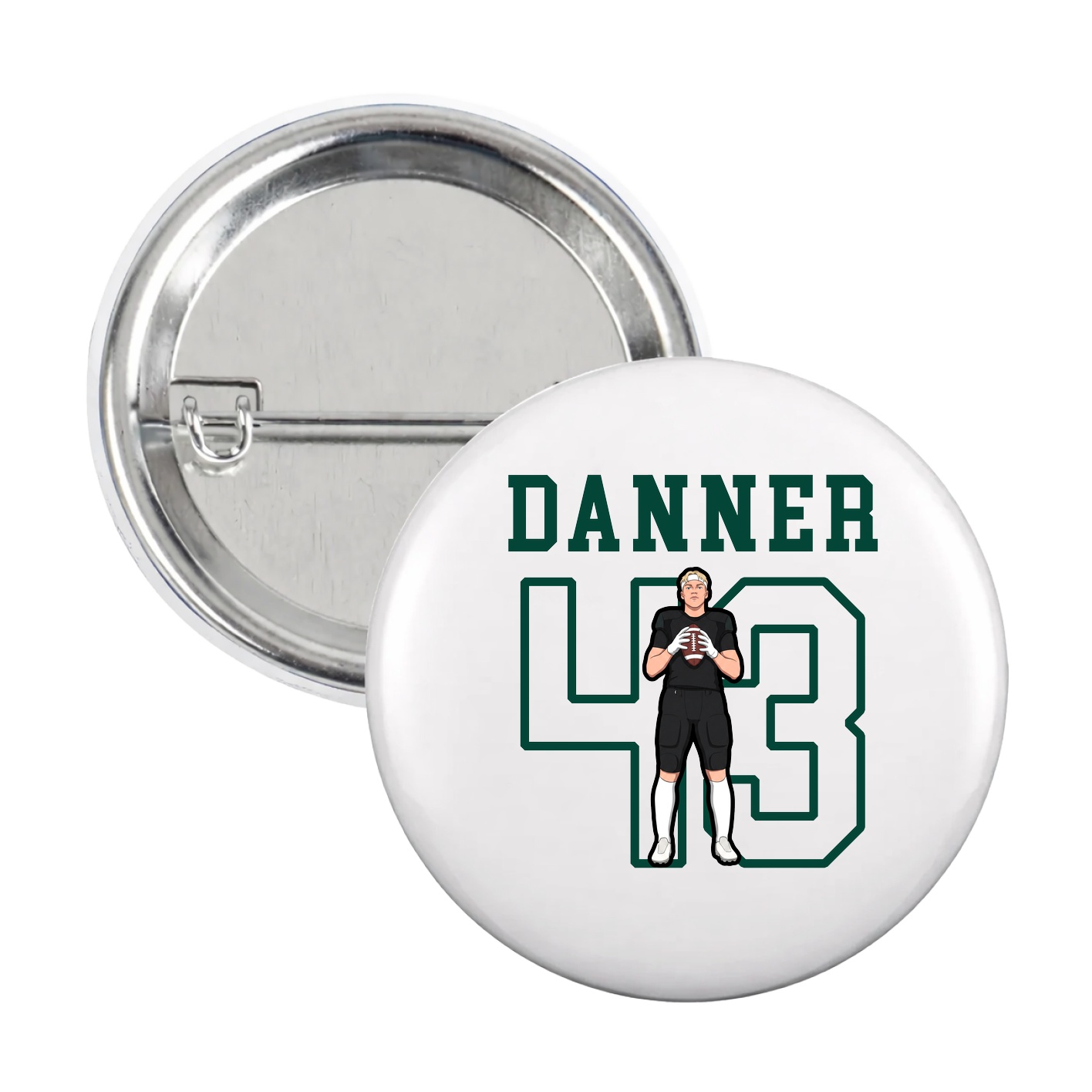 Game Day Button — Shirsey in White