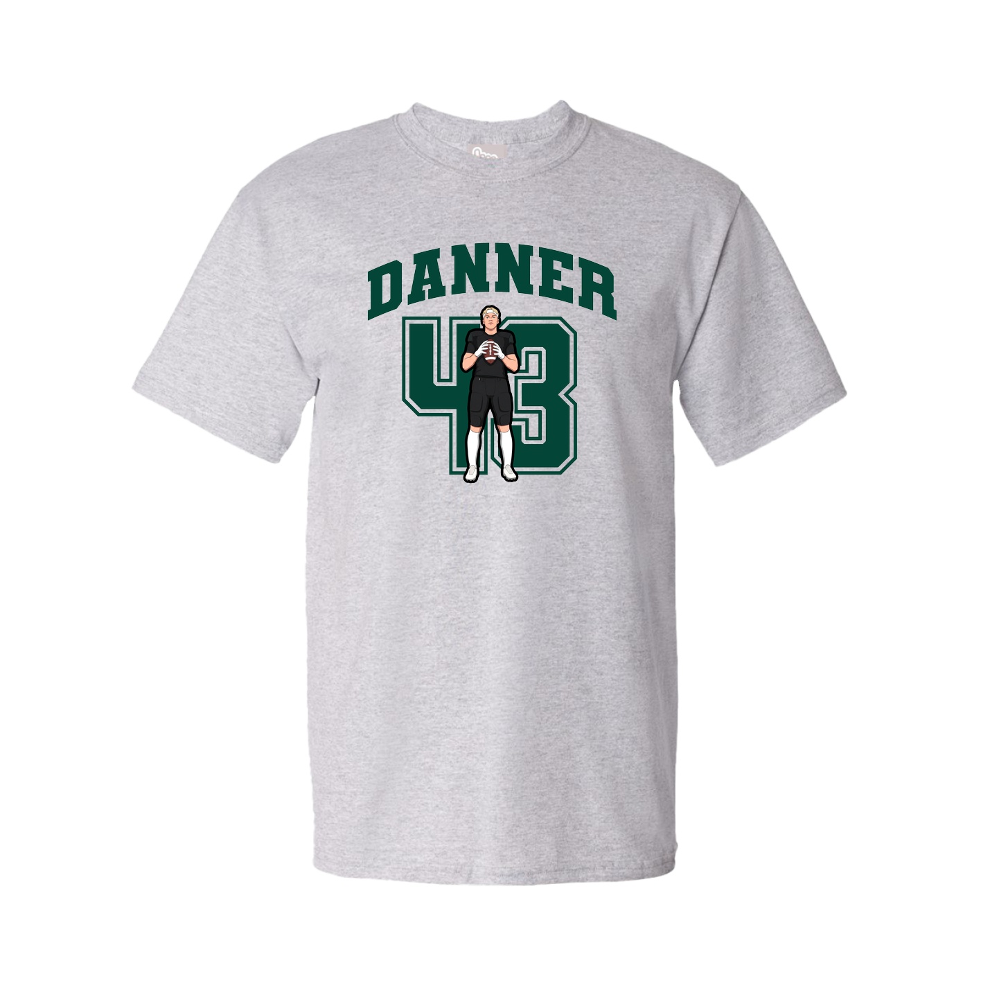 Youth Tee — Number in Grey