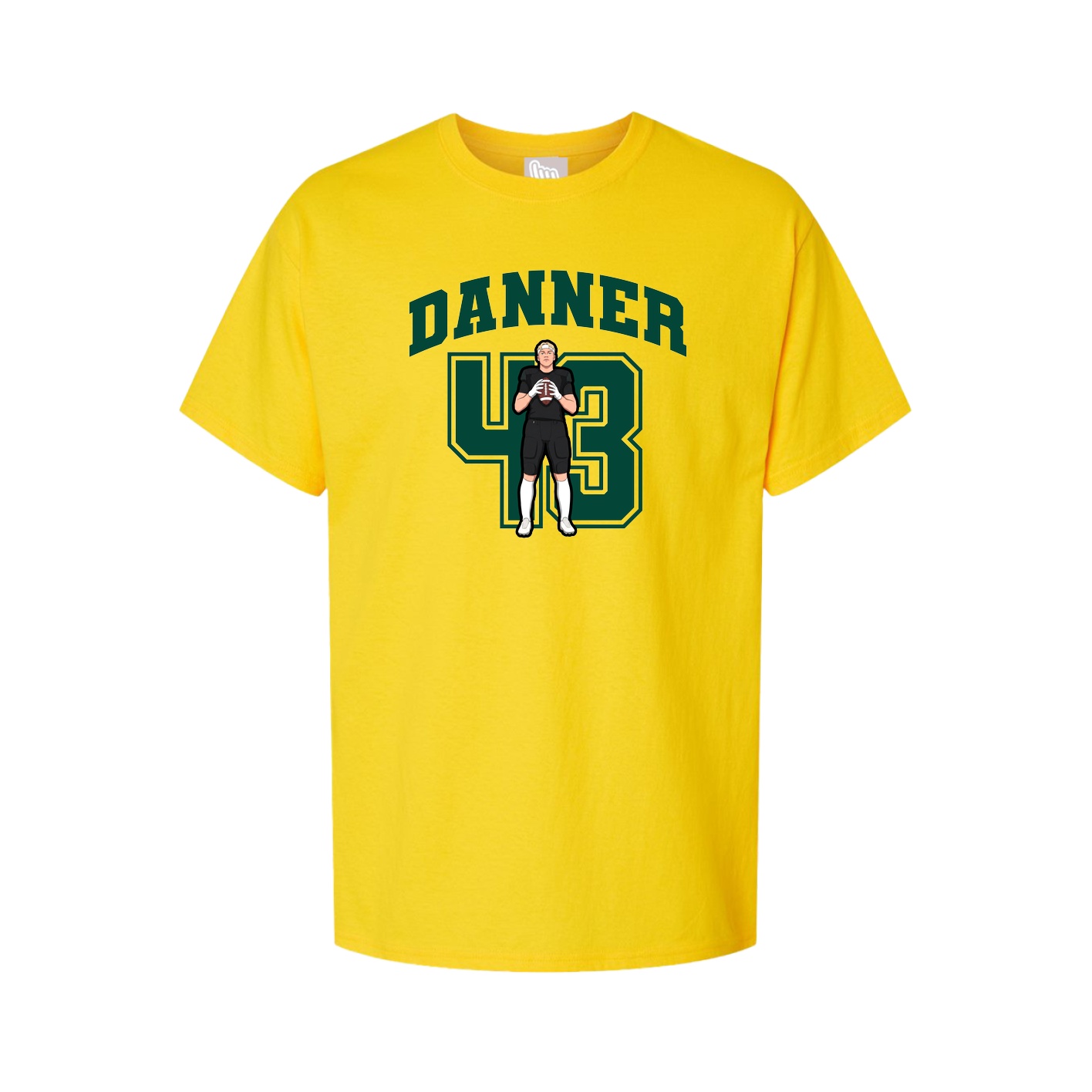 Youth Tee — Number in Gold