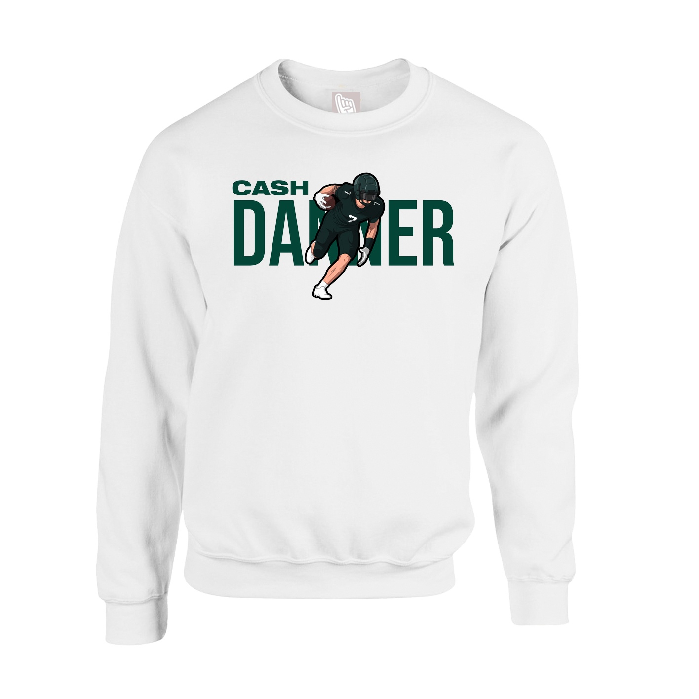 Fleece Crew — Player Name in White