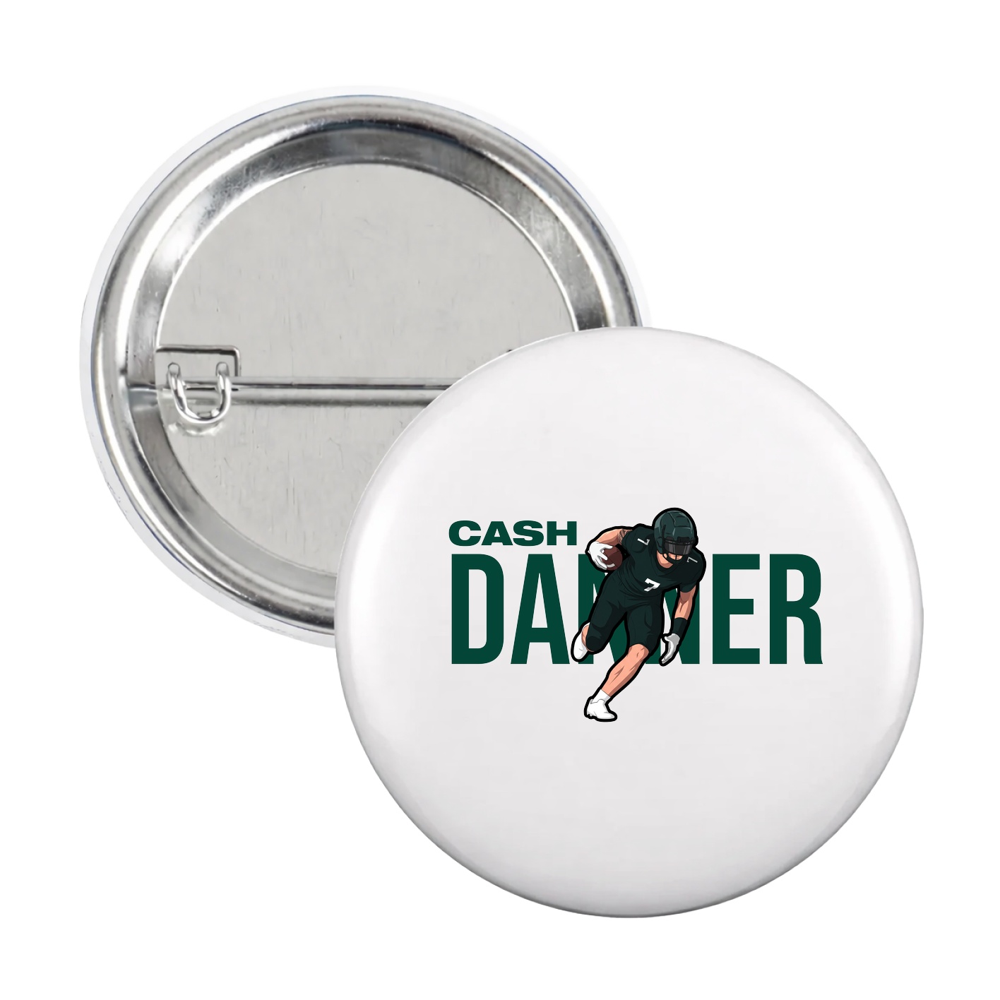 Game Day Button — Player Name in White