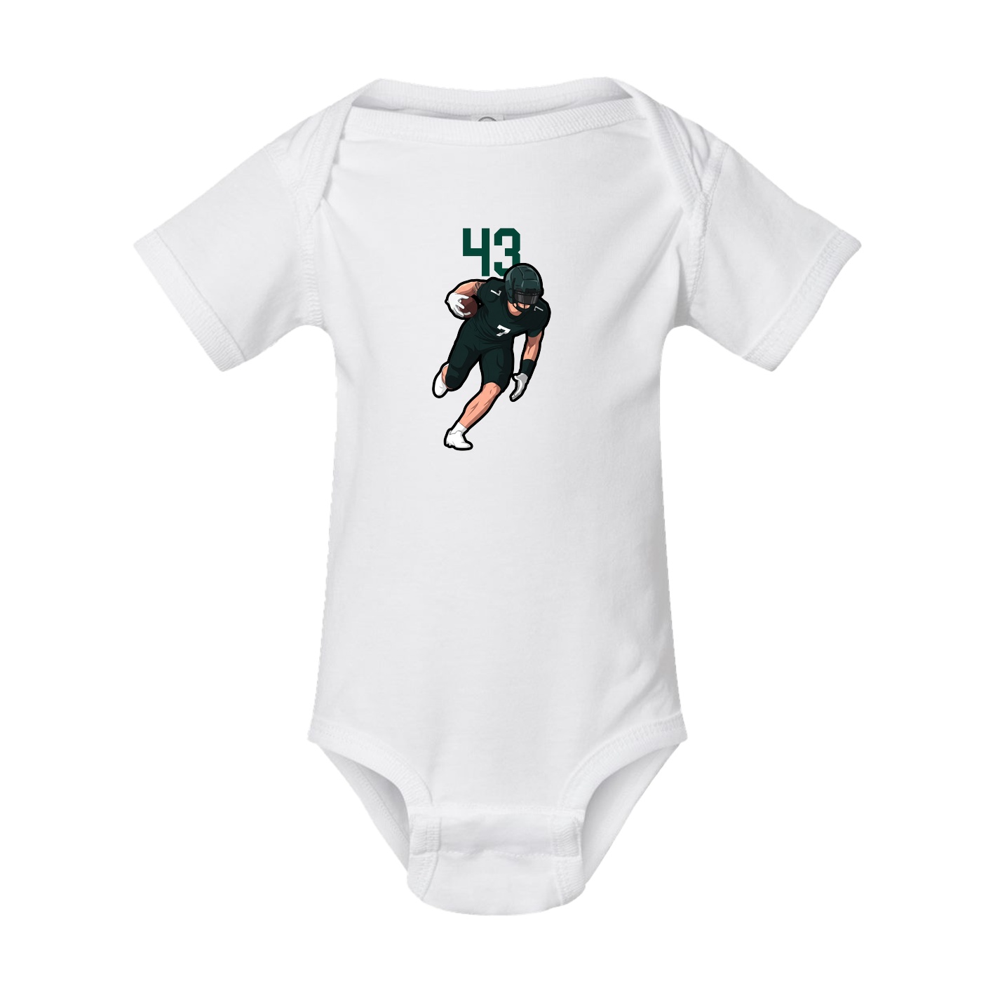 Baby Onesie — Number Top in White