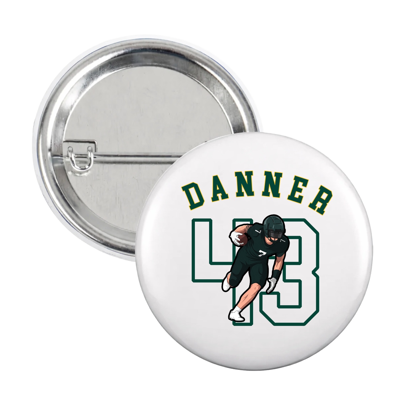 Game Day Button — Shirsey Arch in White