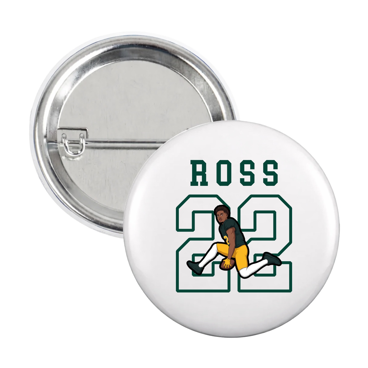Game Day Button — Shirsey in White