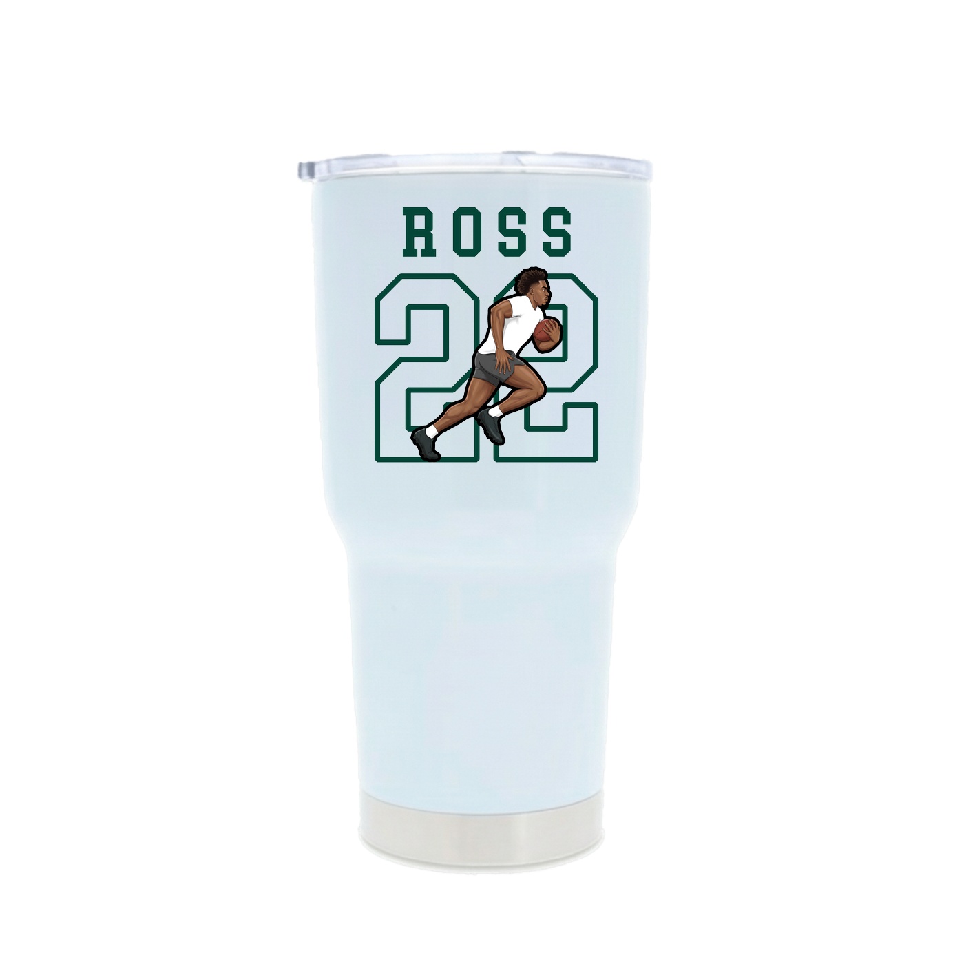 30oz Stainless Steel Tumbler — Shirsey in White