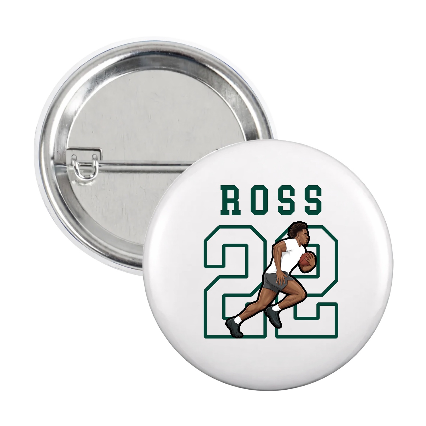 Game Day Button — Shirsey in White
