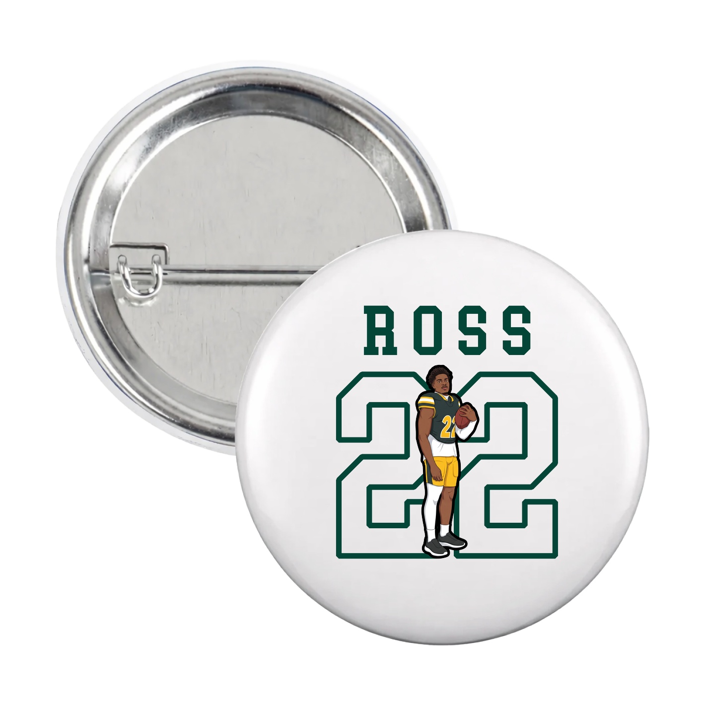 Game Day Button — Shirsey in White