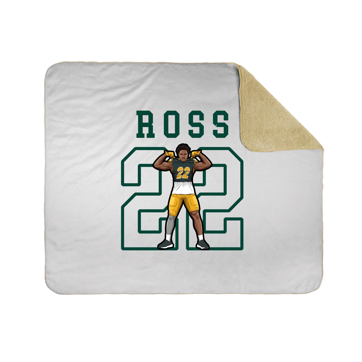 Throw Blanket — Shirsey in White