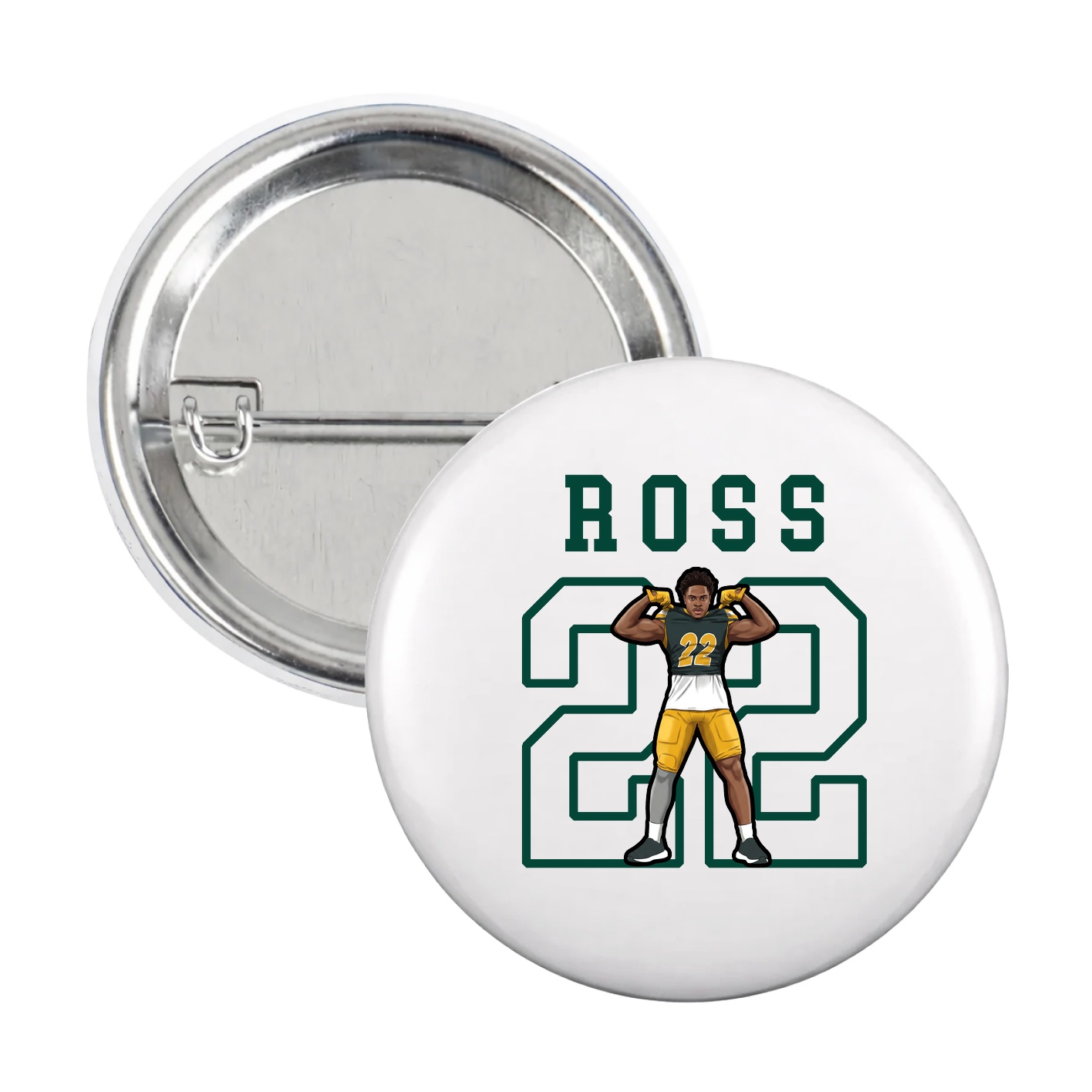 Game Day Button — Shirsey in White