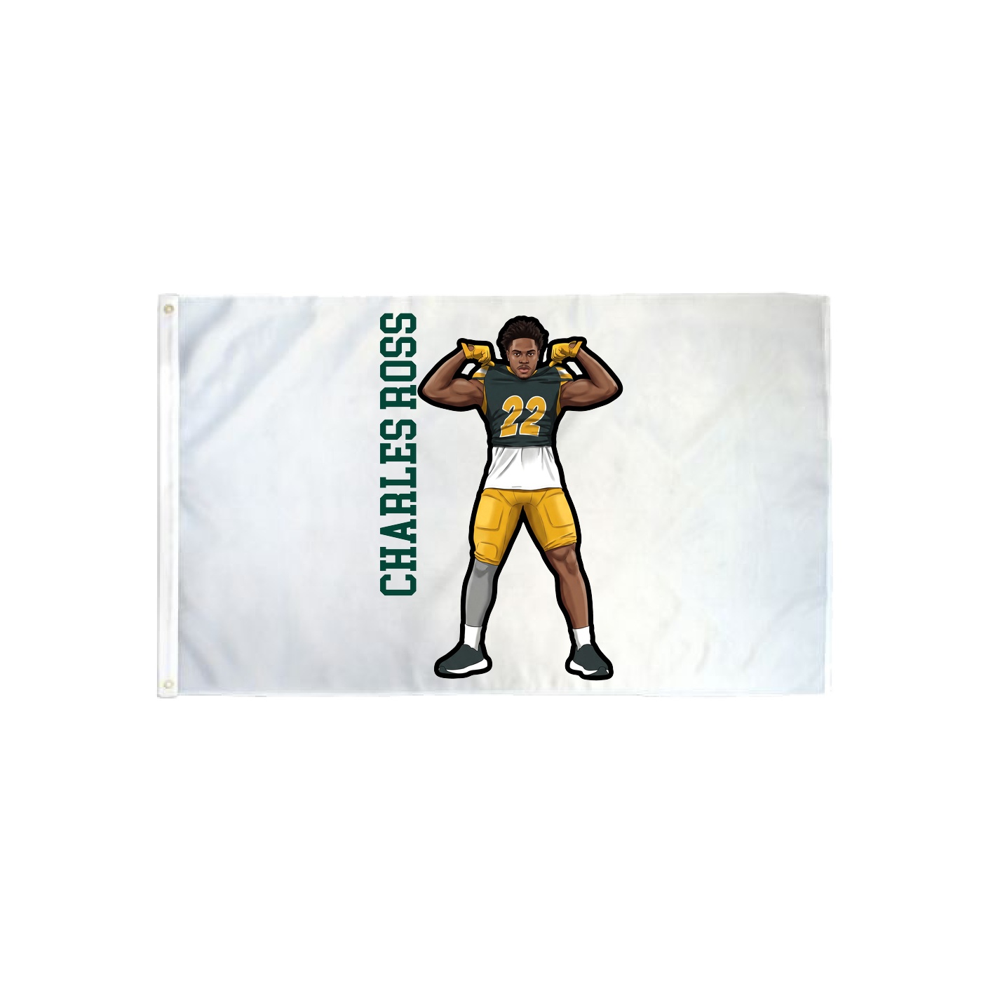 3x5 Flag — Name Vertical in Classic
