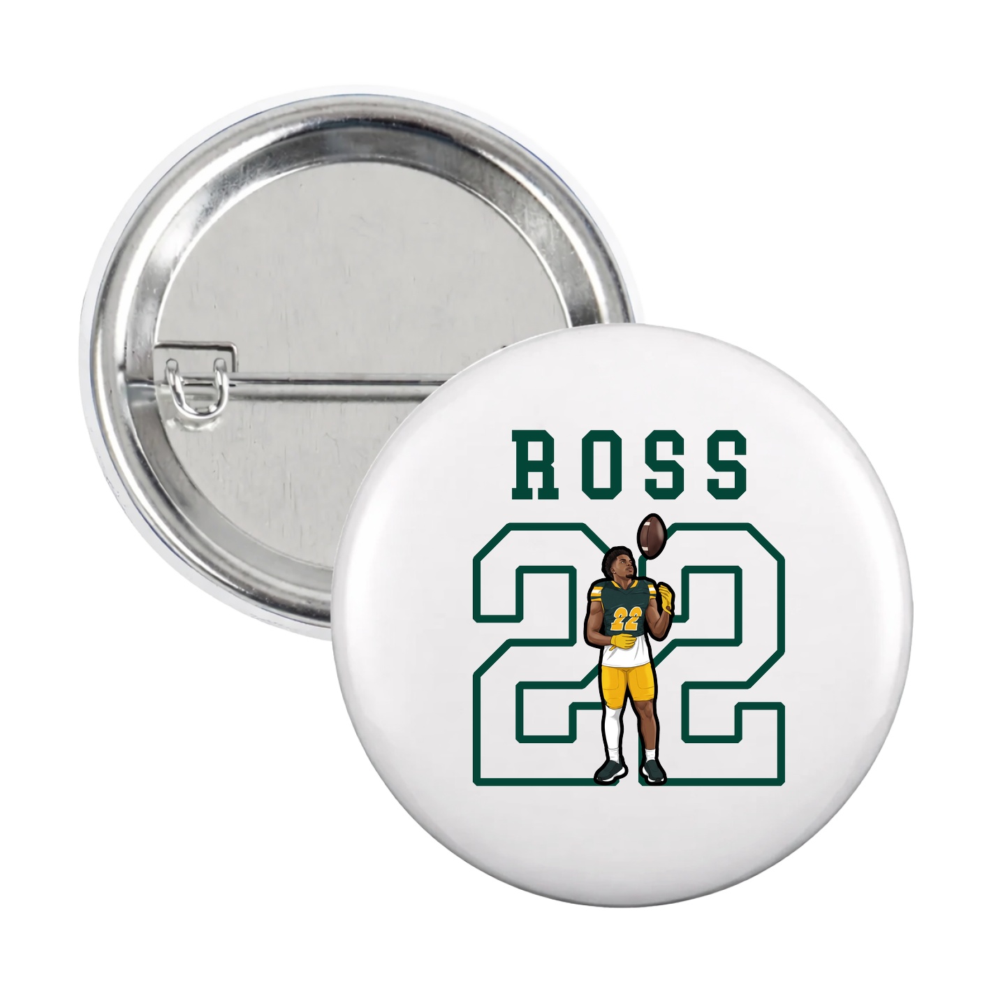 Game Day Button — Shirsey in White