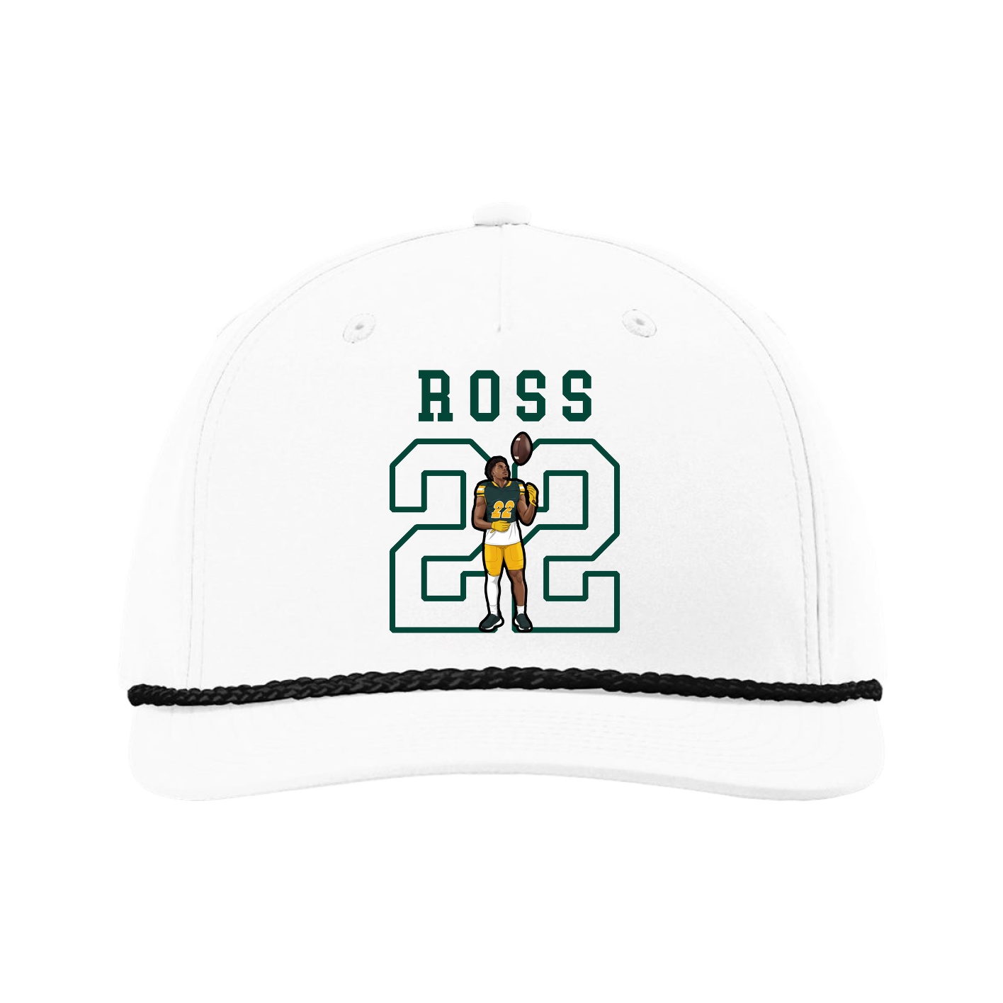 Five-Panel Classic Rope Cap — Shirsey in White