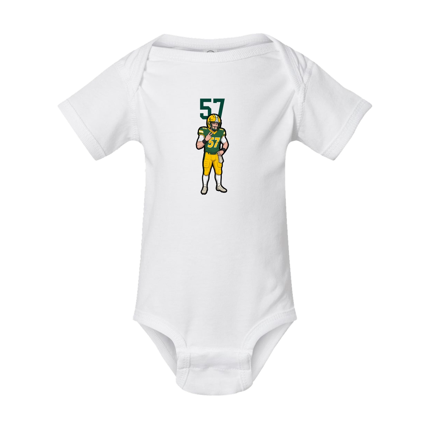 Baby Onesie — Number Top in White