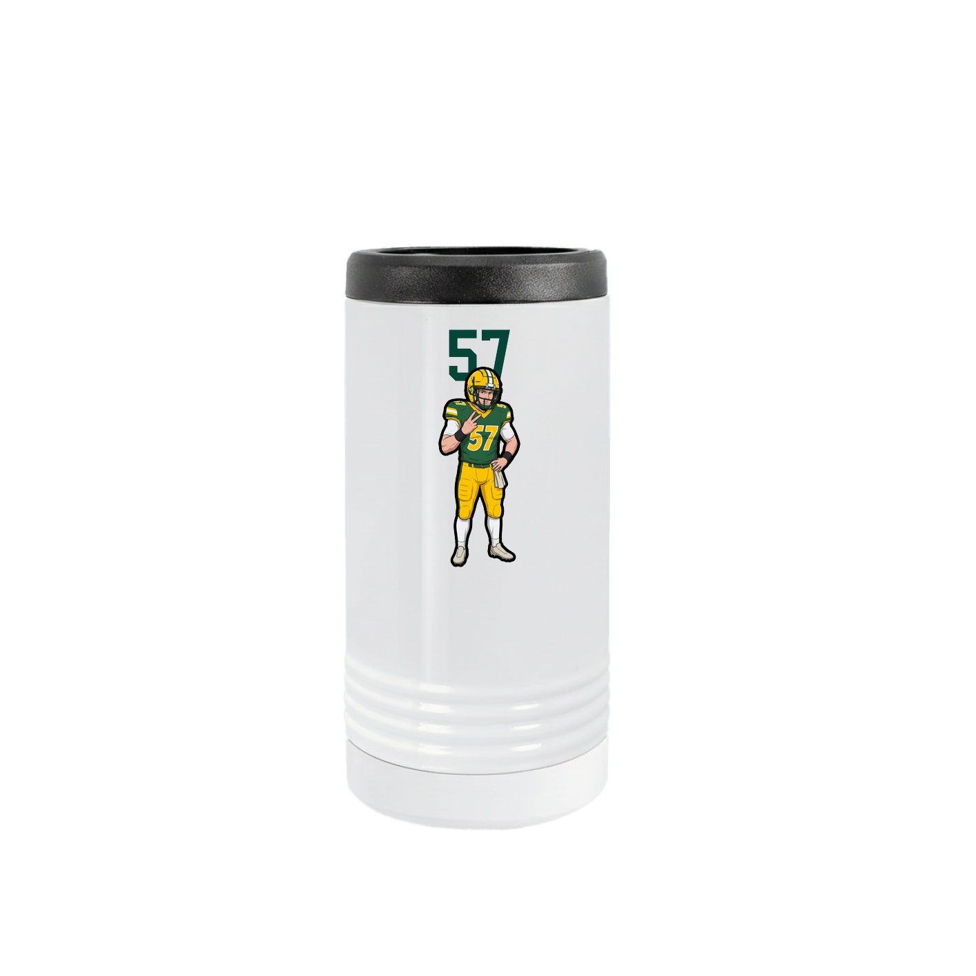 Slim Beverage Holder — Number Top in White