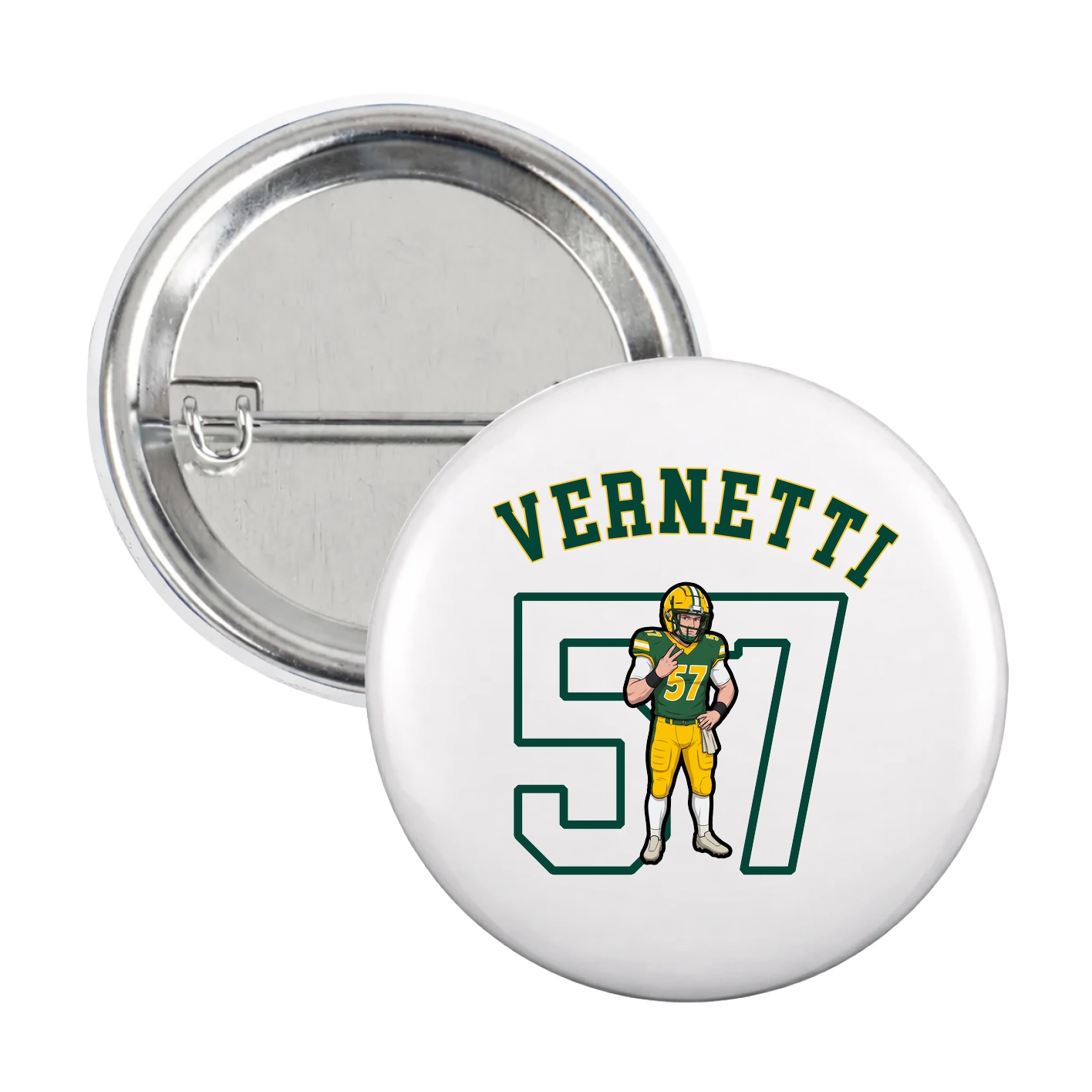 Game Day Button — Shirsey Arch in White