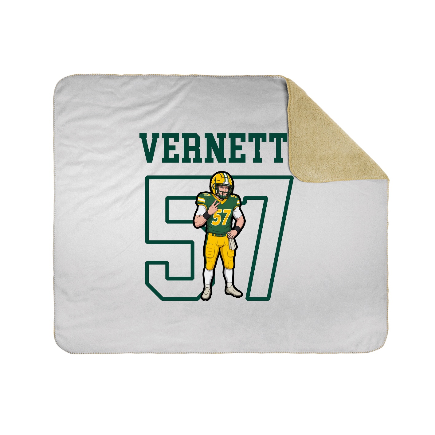 Throw Blanket — Shirsey in White