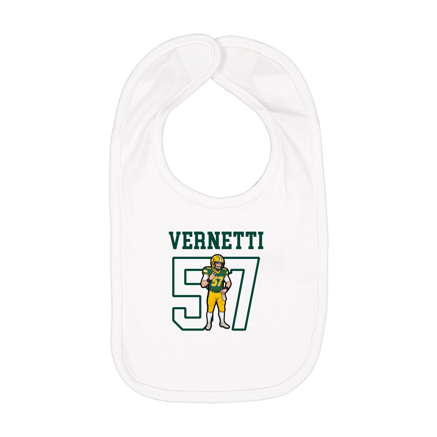 Infant Bib — Shirsey in White