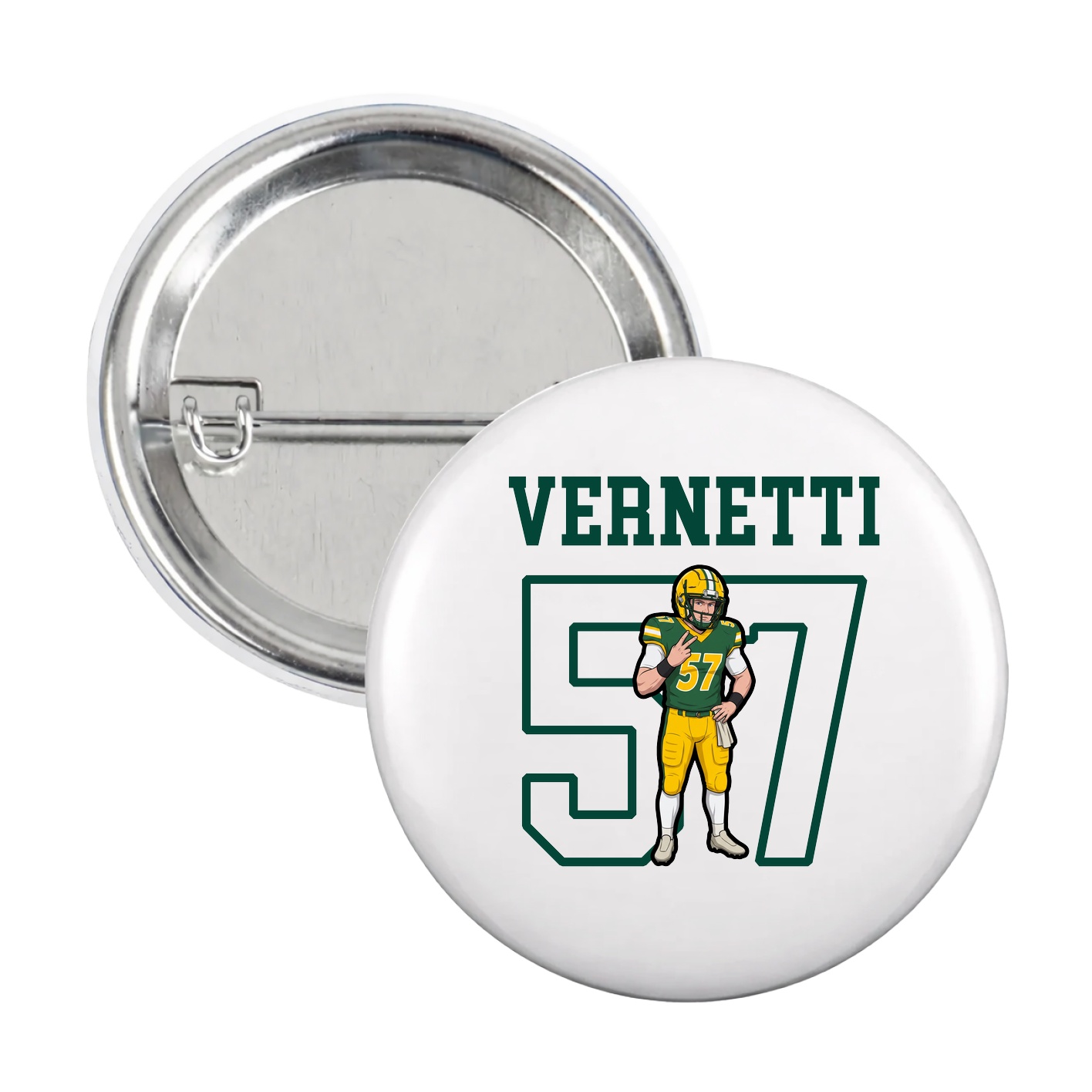 Game Day Button — Shirsey in White