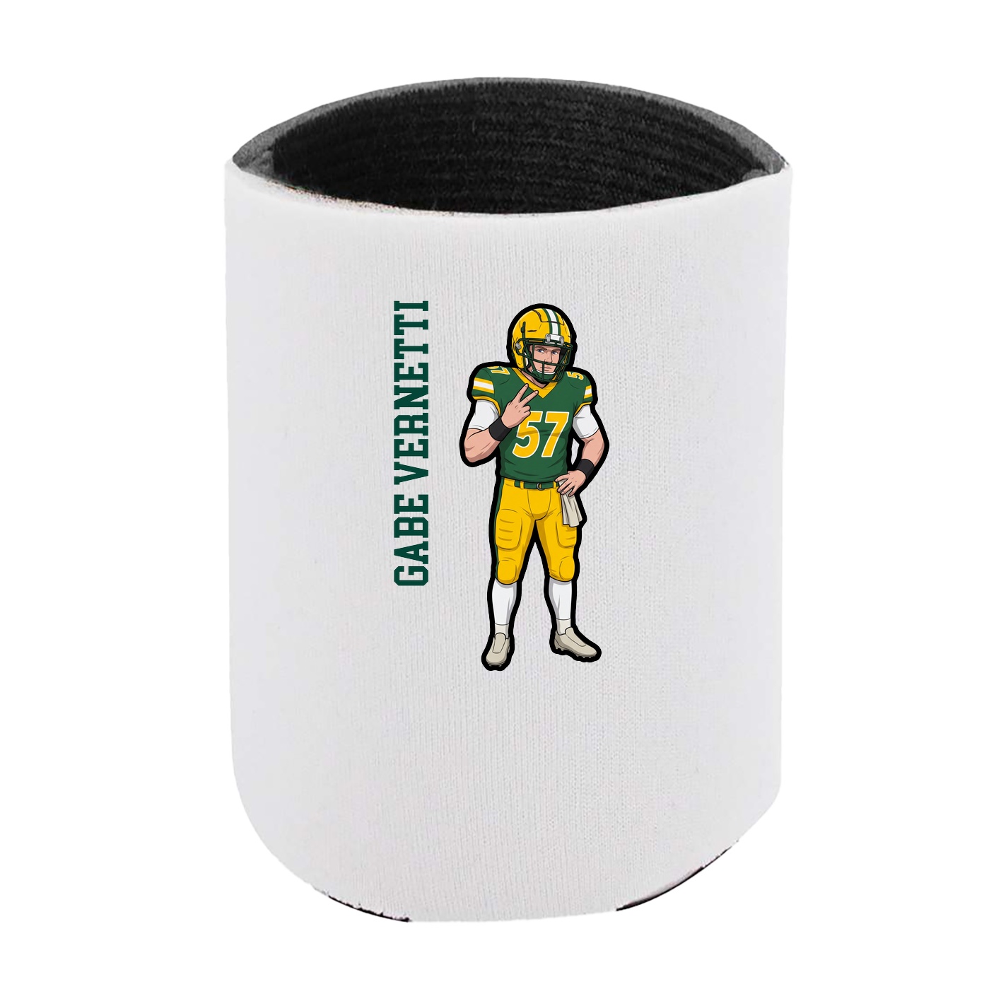 Can Holder — Name Vertical in White