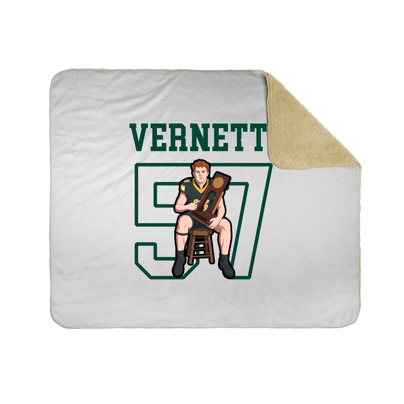 Throw Blanket — Shirsey in White
