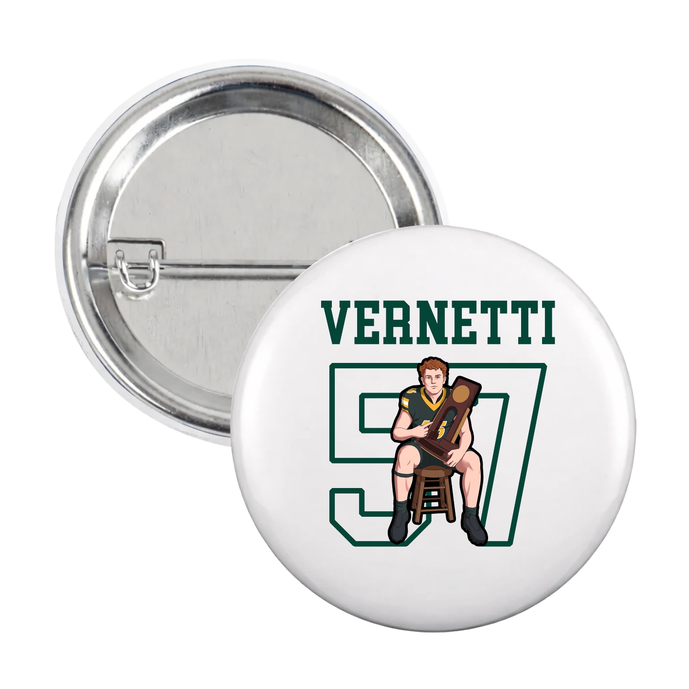 Game Day Button — Shirsey in White