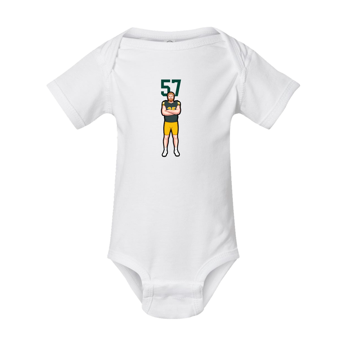 Baby Onesie — Number Top in White