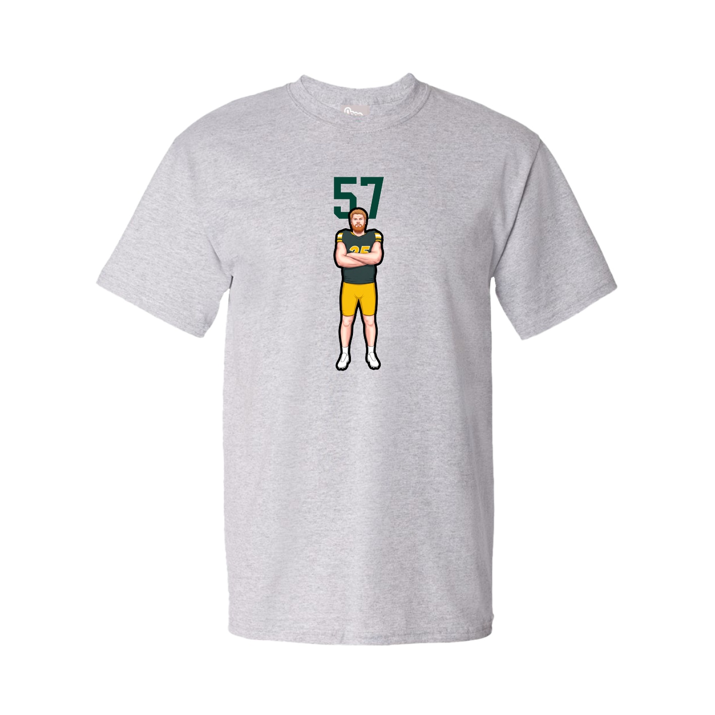 Youth Tee — Number Top in Grey