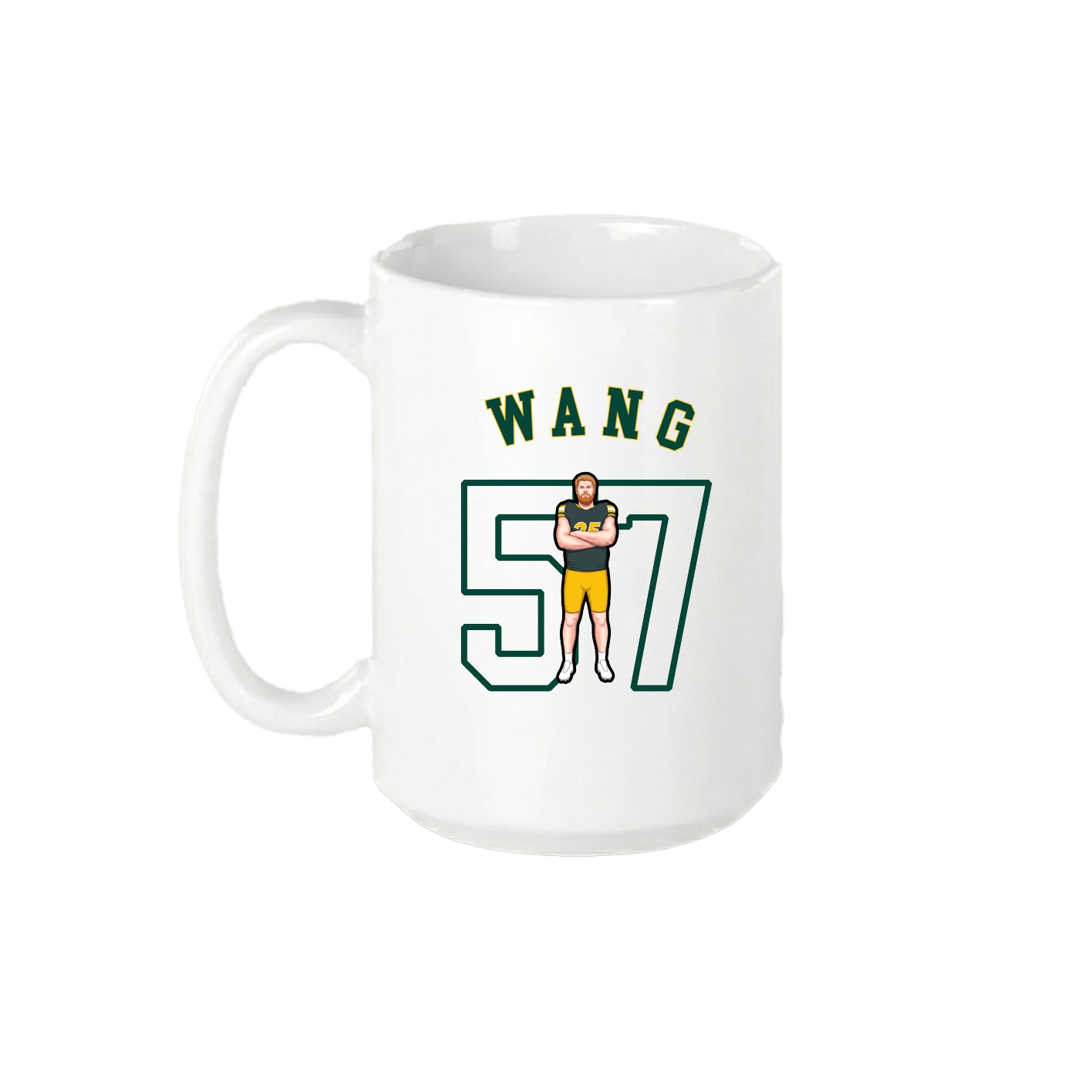 15oz Coffee Mug — Shirsey Arch in White