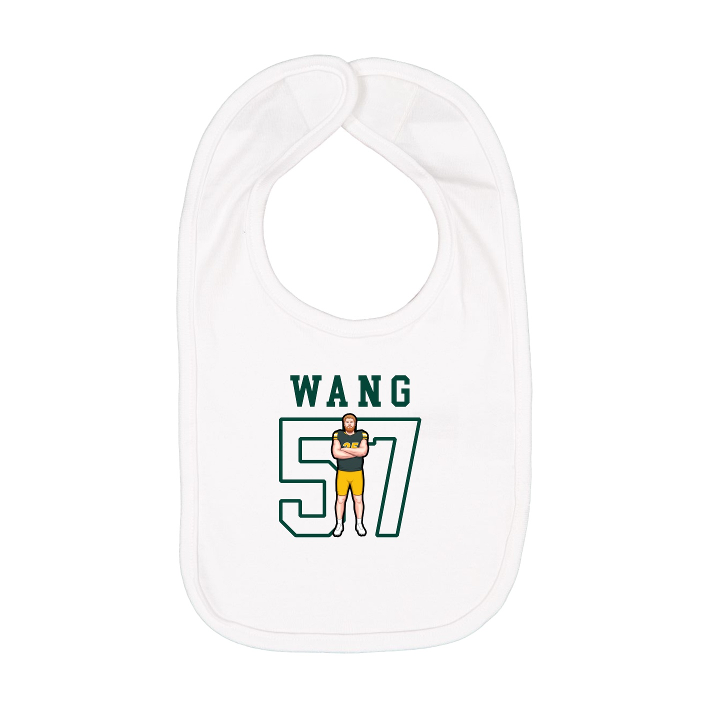 Infant Bib — Shirsey in White