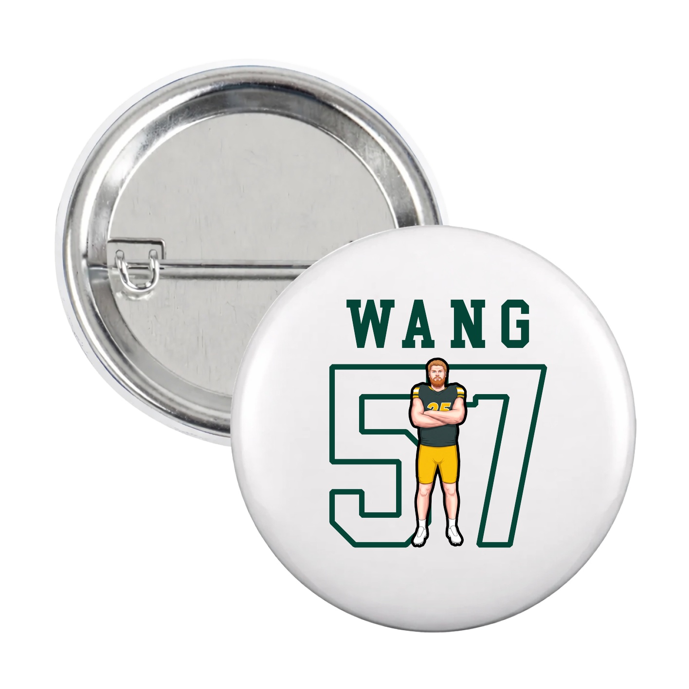Game Day Button — Shirsey in White