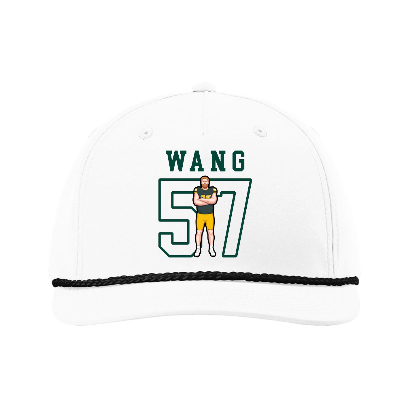 Five-Panel Classic Rope Cap — Shirsey in White