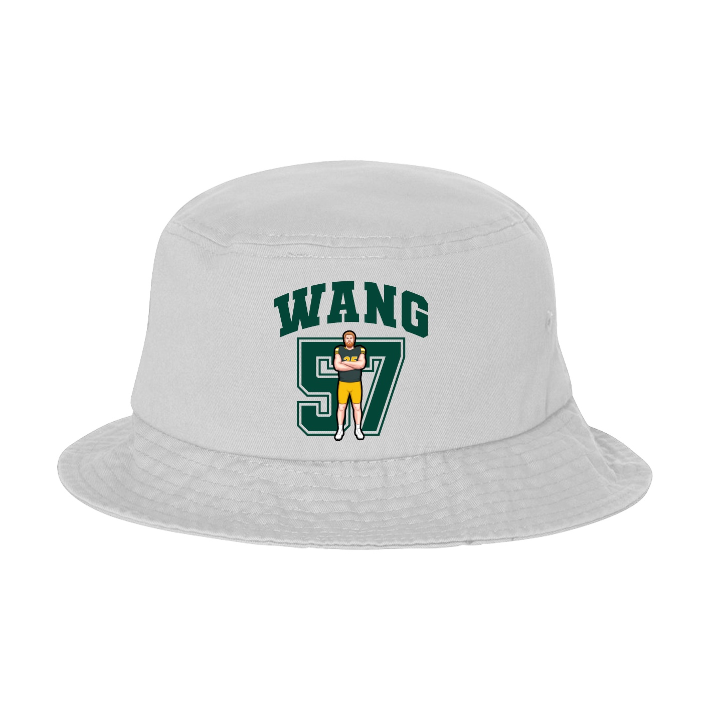 Bucket Cap — Number in White