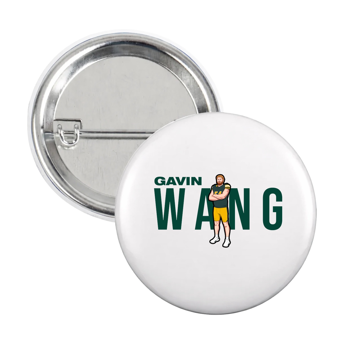 Game Day Button — Player Name in White