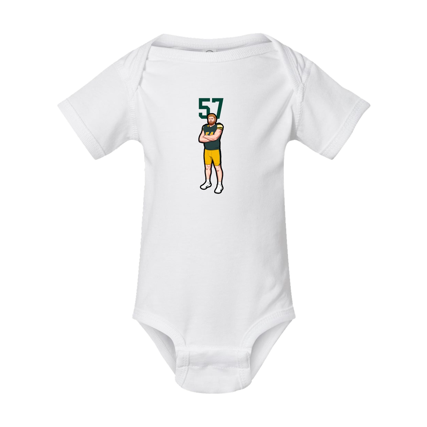 Baby Onesie — Number Top in White