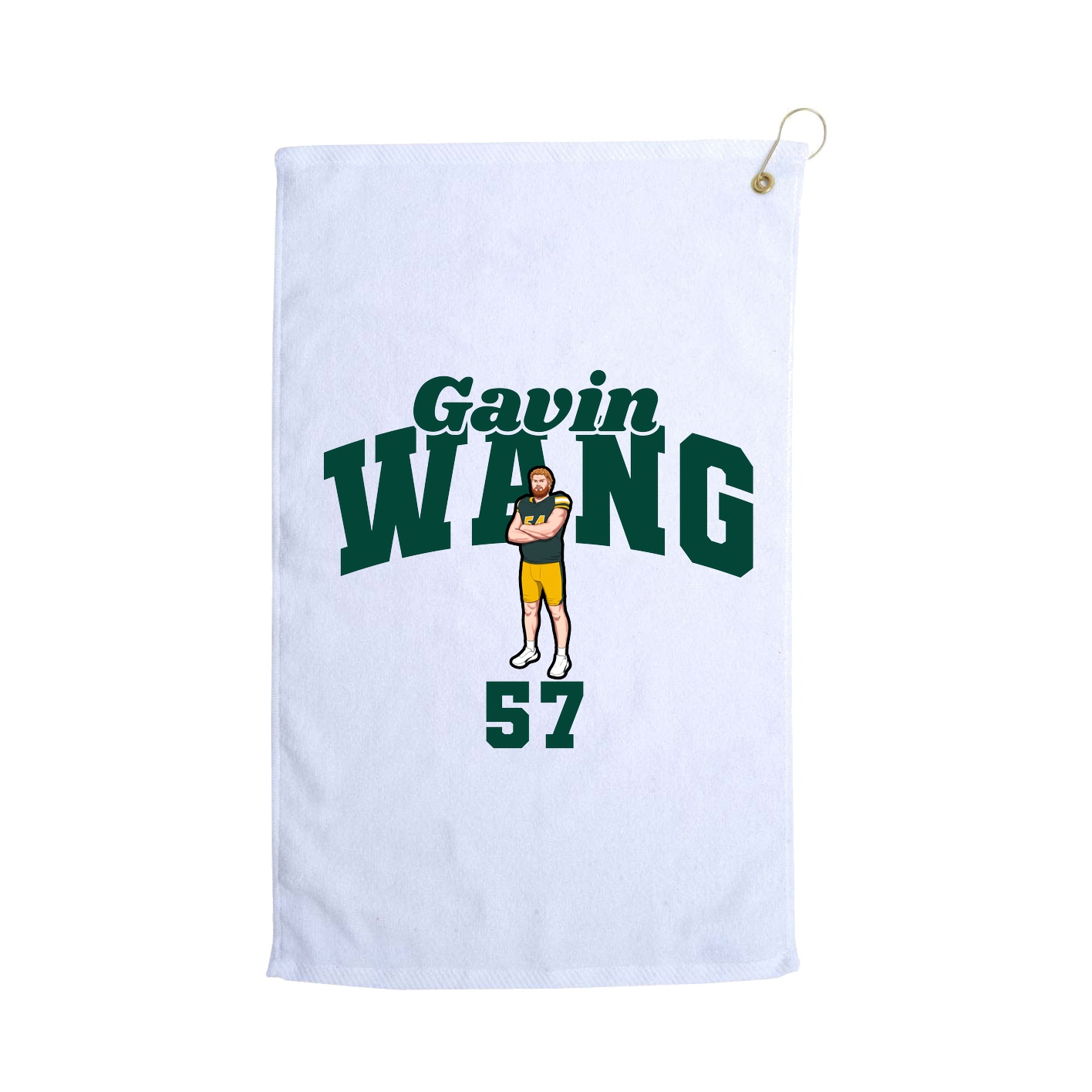 Golf Towel — Signature Arch in White